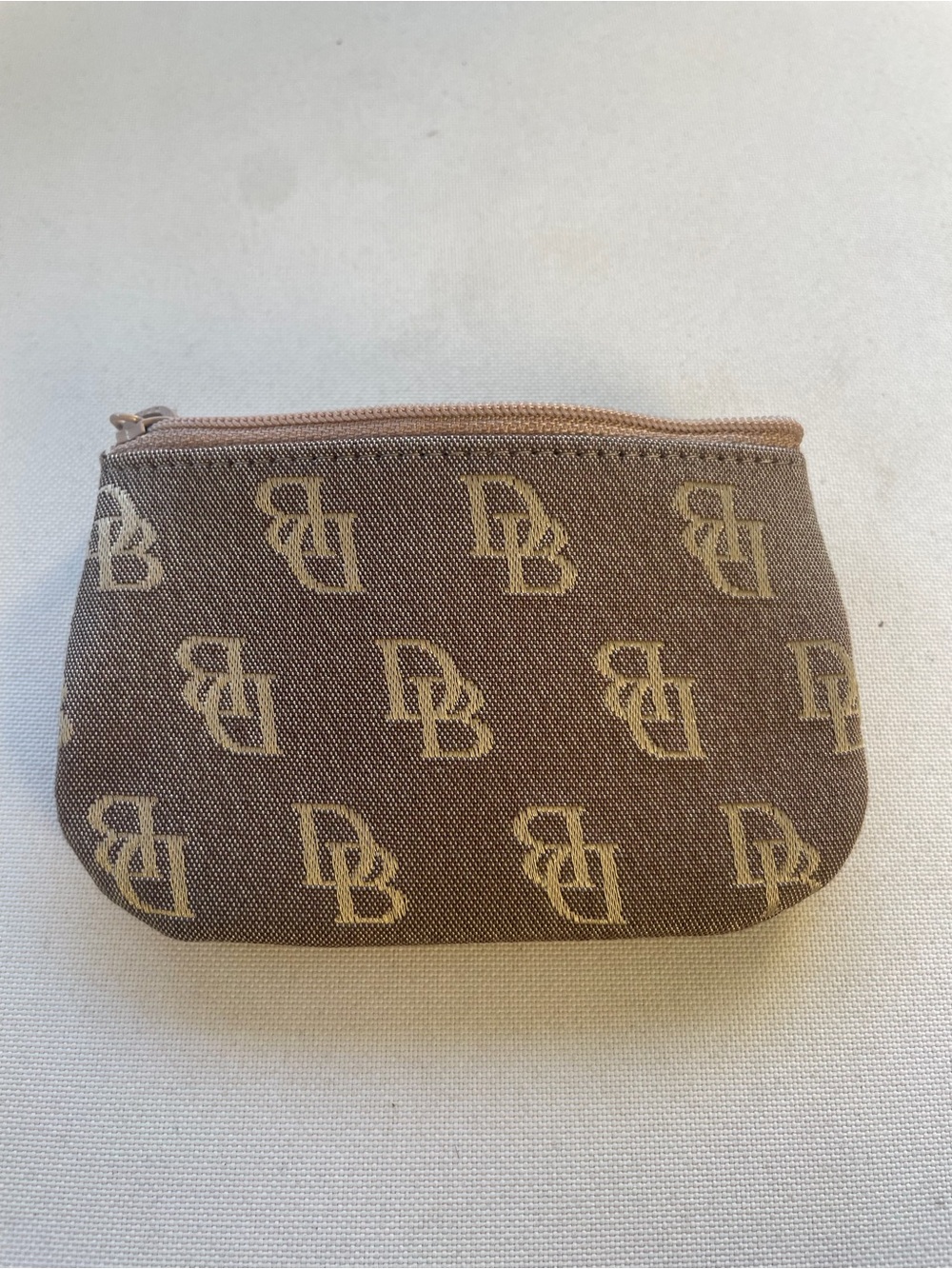 Dooney & Bourke Brown Monogram Mini Coin Purse